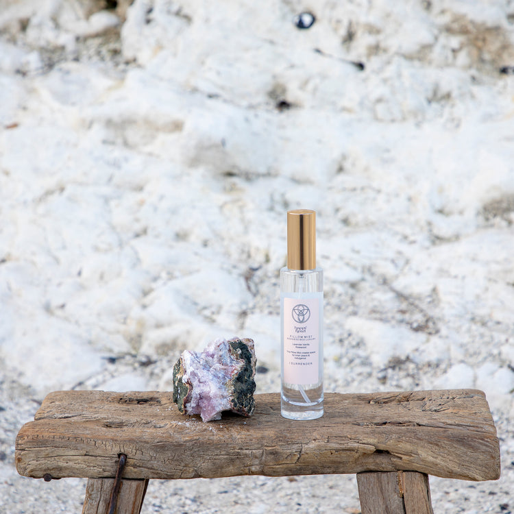 PILLOW  MIST - a soothing mist for the pillow or anywhere you want some peace and calmness. It evokes the feeling of being embraced and wrapped in gentle, calm, and protective energy.